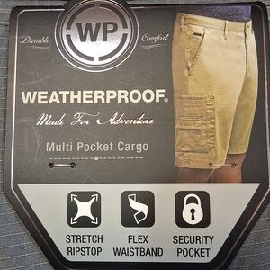 Weatherproof Gray Adventure Cargo Shorts
